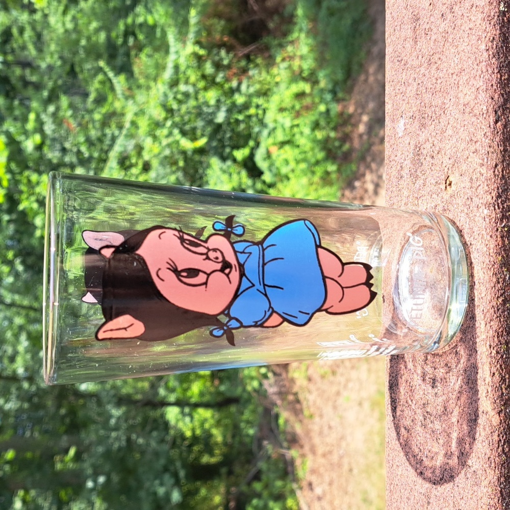 Vintage 1973 Pepsi Petunia Pig Collector's Glass